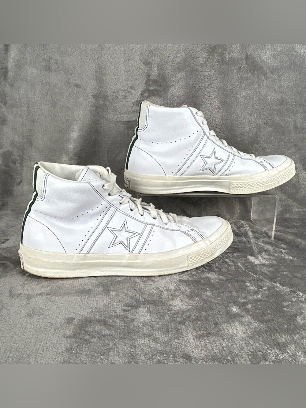 Case Study x Converse One Star Academy Mens 9.5 High White Green Bobby De Keyzer